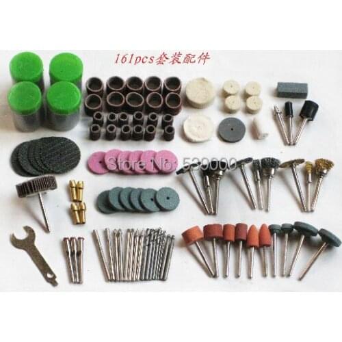 Free shipping 161 pc DIY Tools kit for mini Dremel Rotary Tools Grinder accessories