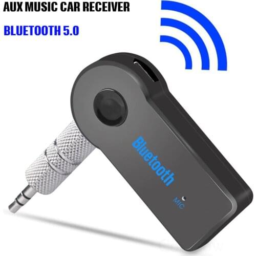 Wireless Bluetooth Car Receiver 5.0 Adapter 3.5mm Jack Audio Transmitter Handsfree Phone Call AUX Music Receiver for Home TV MP3