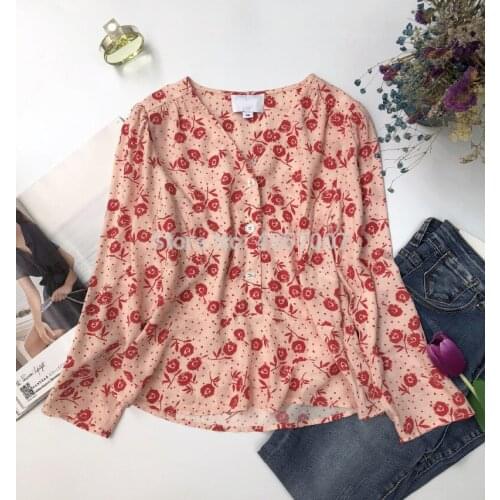 ElfStyle High Quality Viscose V Neck Women Light Purple/Pink/Dark Blue Blouse Top