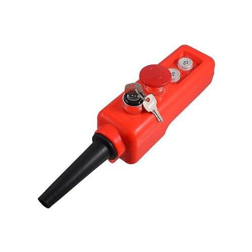 On/Off Key Selector Up Down Red Mushroom Hoist Pushbutton Switch Control Station