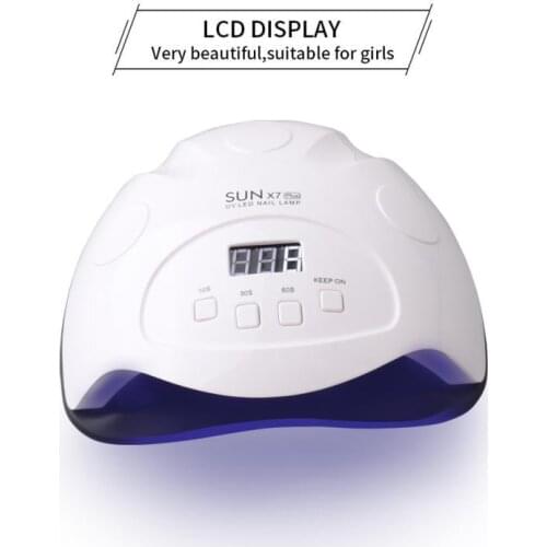 84w SUN 7X Plus nail lamp machine led Lamp quick-drying nail lamp (with 42pcs beads)nail LED lamp dryer Timing:10s/30s/60s/120s