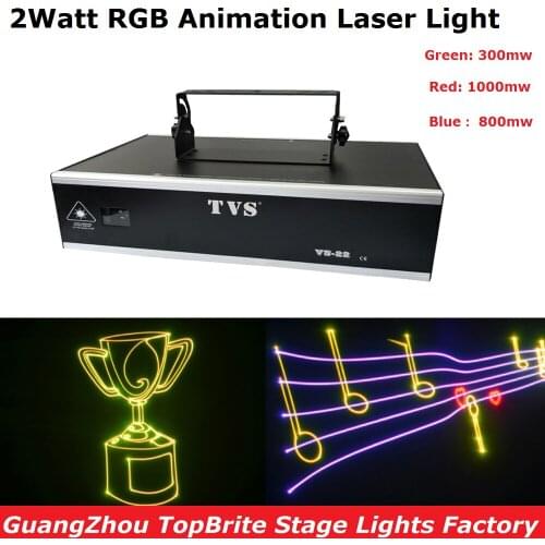 2019 New Arrival 2W Laser Light RGB Full Color Animation Beam Stage Lighting KTV Disco DJ Light Low Power Cartoon Laser Lights