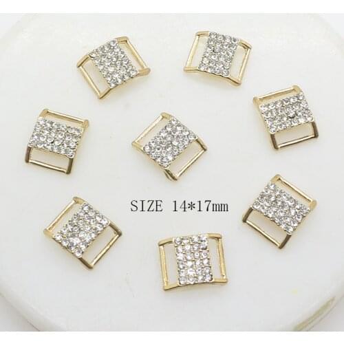 ZMASEY Alloy 14*17mm eight characters Buckles 10pcs/lot Metal Buckles for Wedding Belt Craft Ribbon Accesories Decoration