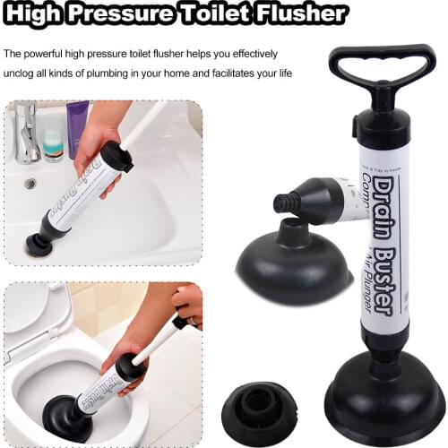 Toilet Plunger, Powerful High-pressure Toilet Dredge, Drain Unblocker Vacuum Pipe Dredge, Sewer, Toilet, Kitchen, Toilet Dredge