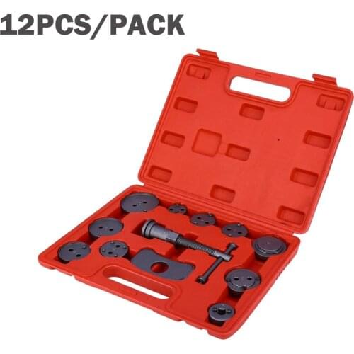 12pcs Universal Auto Car Precision Disc Brake Caliper Wind Back Tool Kit Brake Pad Brake Pump Brake Piston Car Repair Tool Kit