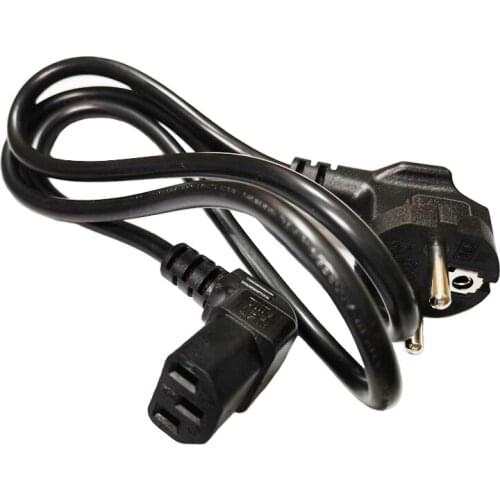 NCHTEK European 3Pin Male Plug to IEC 320 C13 Down Angled PDU UPS AC Power Adapter Cable For Wall Mount TV/Free shipping/5PCS