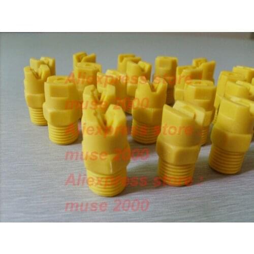 Flat spray nozzle plastic BSPT 1/4 Inch 11002 water flow jet fan shape car auto Metal cleaning industy spray mist fog Humidify