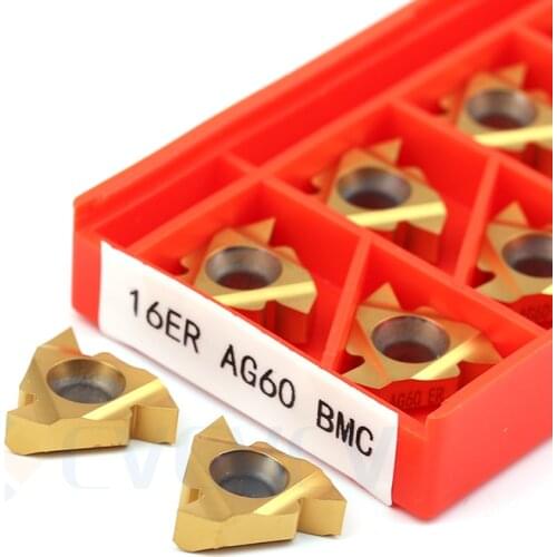 16ER A60 G60 16ER AG60 BMC 16ER A55 G55 AG55 BMC High Quality External Thread Turning Tool CNC Lathe Carbide Threading Inserts
