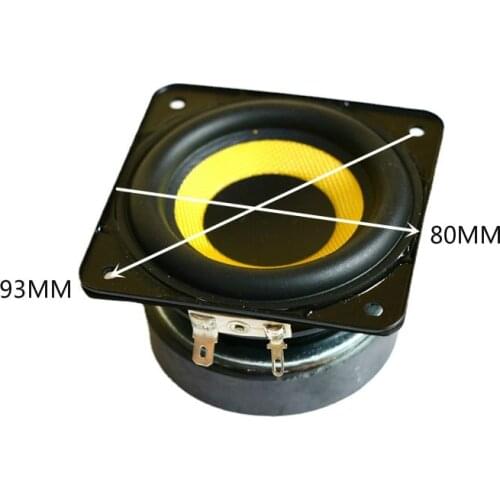 SOTAMIA 1Pcs 3 Inch Mid Woofer Speaker 6 Ohm 15W 20 Core Sound Audio Speaker Bass MID Home Theater Loudspeaker Woven Cone