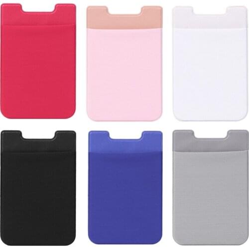 Adhesive Sticker Mobile Phone Back Cards Wallet Credit ID Card Holder Pocket