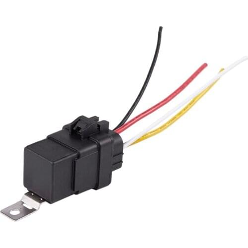 Waterproof integrated 12v 40A 4pin auto relay and relay holder