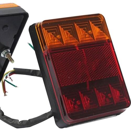 1 pcs 12V LED tail light for trailer Car Truck LED Rear Tail Light Warning Lights Rear Lamps Taillight