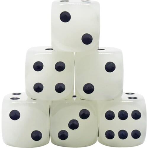 Gold Silver Six Sided Dices Spot D6 Playing Games Set Opaque Dice for Bar Pub Club Party Drinking Board Game