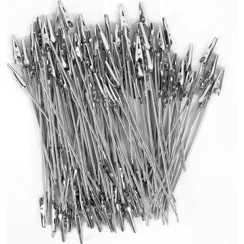 100Pcs Alligator Clips, Metal Wire Long Tail Clip Set, Alligator Memo Clip, for DIY Cards, Photos, Business Cards