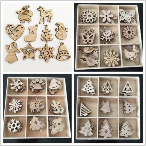 50pcs Easter Wooden Eggs Wood Hanging Pendant Easter Party Decorations Craft DIY Ornament Hanging Tag For Happy Easter Decor