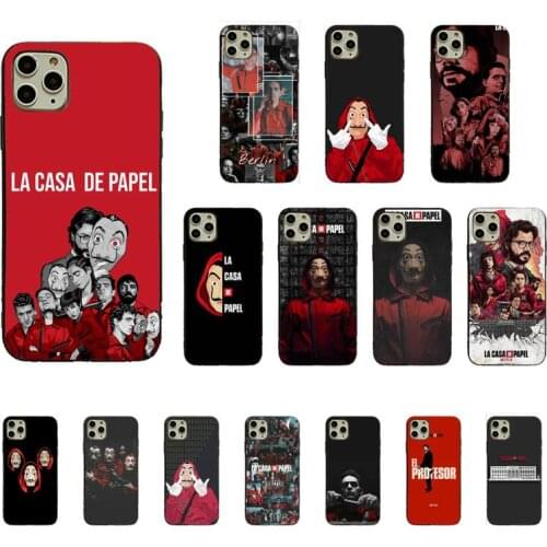 Spain TV Money Heist House Paper La Casa de papel Phone Case For iPhone 11 12proMAX 8 7 6 6SPlus X XS MAX 5 5S SE XR Fundas Capa