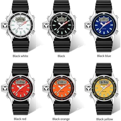 Stop Watch Sports Men Watches Digital Quartz Dual Display Back Light Military Wristwatch Men Waterproof Male relogio masculine