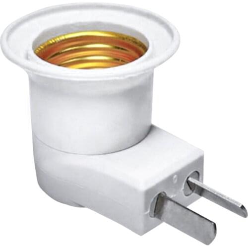E27 Bulb Base Eco-friendly Bulb Base LED Threaded Bulb Adapter Flame-retardant ABS Replacement Lamp Holder with Switch US Plug