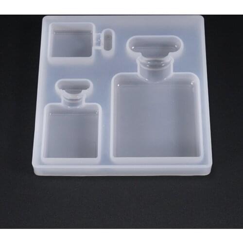Perfume bottle mold decorative pendant Mold silicone mould DIY crystal epoxy Resin mold Jewelry Making Tools