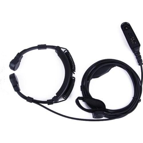 Walkie Talkie Headset for Motorola Radio GP328 Throat Mic Earpiece Earphone GP140 GP320 GP340 GP360 GP380 GP640 GP680 Ham Radio