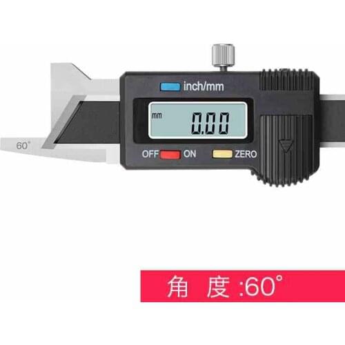 60 degrees Digital Chamfer Gauge 0-6mm Stainless steel Chamfering calipers/ Digital Chamfer Caliper/Electronic Chamfer Gauge
