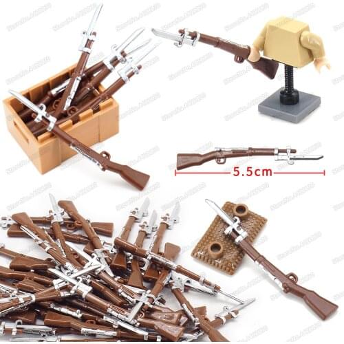 Military Building Block Army WW2 Combat Stab Guns Soldier Equipment Moc Special Forces Figures Battlefield Model Child Gift Toys