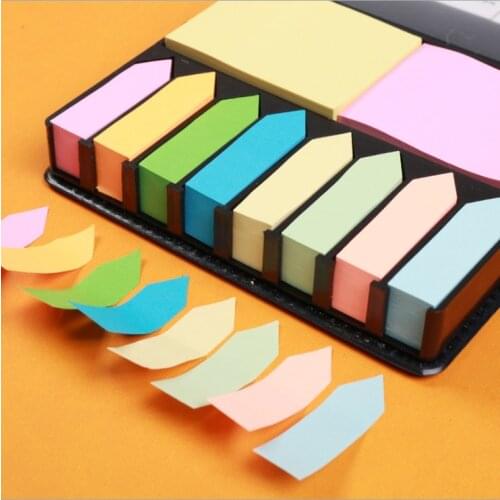 Commercial Stationery Storage box Memo Pad Bookmarks Creative Work Plan Sticky Notes Office School Supplies Paper Stickers