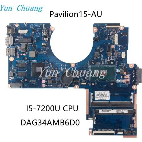 For HP 15-AU 15-AU010WM Laptop motherboard DAG34AMB6D0 907406-601 901578-601 901578-001 940M GPU SR2ZU I5-7200U DDR4