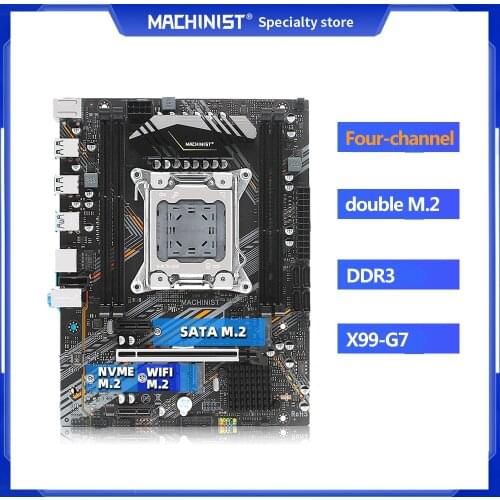 X99 Motherboard LGA2011-3 Support Xeon E5 V3&V4 DDR3 ECC/NON-ECC RAM Memory Dual m.2 NGFF/NVME USB3.0 PCI-E 3.0 Micro-ATX X99 G7