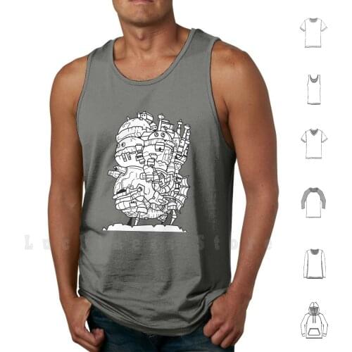 Howls Moving Castle tank tops vest sleeveless Japan Anime Manga Studio Ghibli Ghibili Hayao Miyazaki Miyazaki