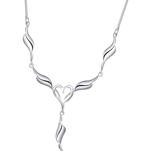 Fashion Jewelry Necklace Lady Wholesale Charm Silver Color Pendants For Women Fashion Jewelry Pendant AN549/agbaixia