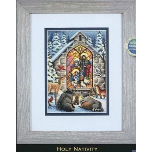 Top Quality Beautiful Lovely Counted Cross Stitch Kit Holy Nativity The Birth of Christ Jesus Religion God dim 08787