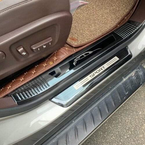 For Lexus RX300 RX200T RX450H 2016-2020 Car Accessories Inner +Outer Side Door Sill Plate Cover Trim Threshold Protector 8pcs