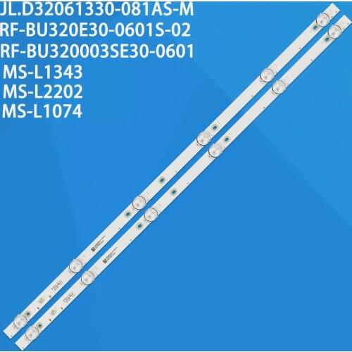 New 2 PCS 6LED LED backlight strip for 32inch JL.D32061330-081AS-M FZD-03 E348124 MS-L1343 L2202 L1074 V2 2-6-3030-300MA-36V