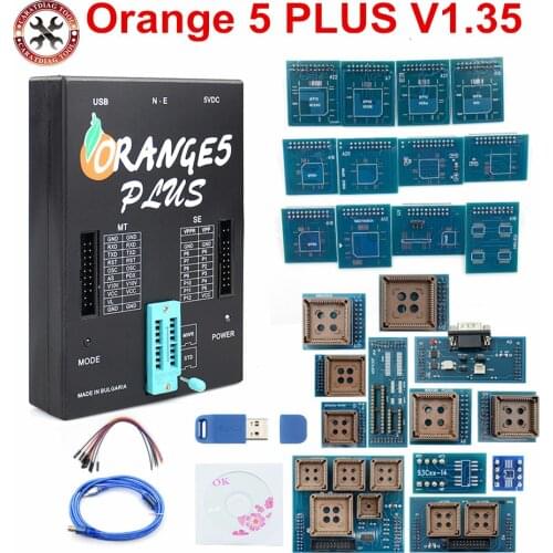 Newest Orange5 plus V1.35 With Full Adapter Professional Full Packet Hardware +Enhanced Function Software Orange 5 Plus