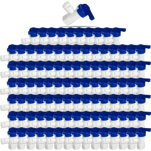 RO Reverse Osmosis water Filter System Purifier 1/4 ''Tube Tank Angle Ball Valve 100 PCS
