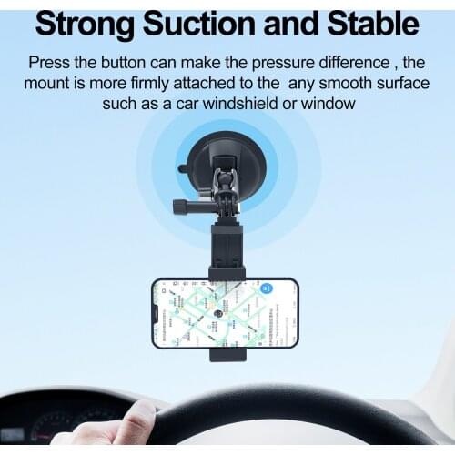Suction cup universal car phone holder silicone for car air vent smartphone