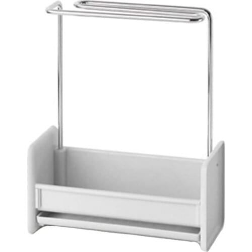 Detachable Dishcloth And Sponge Drying Rack Multifunctional Kitchen Towel Stand Soap Holder Stainless Steel Drain Rack