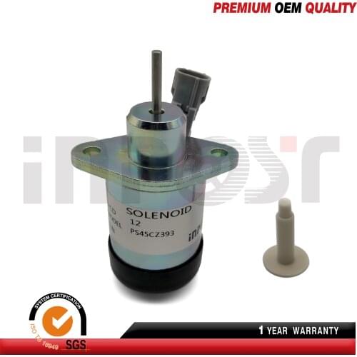 Fuel Shutdown Solenoid 12V 1E369-60011 PS45CZ393 For Kubota V2607 V3307