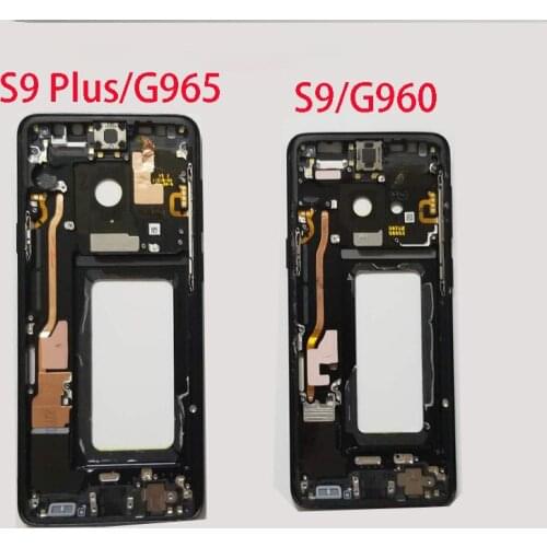 Middle Bezel Frame For Samsung GALAXY S9 S9 Plus G960 G965 Mid Middle Plate Frame Housing Parts