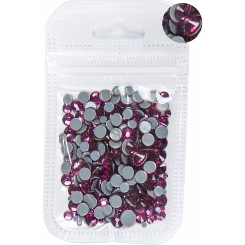 AAAA+ Best Quality Rose Mix Size Hot Fix Rhinestone More Shiny Super Bright Nail Art Hotfix Iron On Stones.10Gram