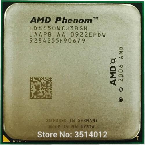 AMD Phenom X3 8650 2.3 GHz Triple-Core CPU Processor HD8650WCJ3BGH Socket AM2