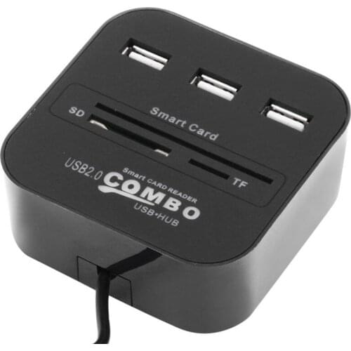 ANPWOO Smart Tax Filing Bank ID Card CACDNIEATM IC SIMSDTF Card Reader 3 Port HUB USB 2.0