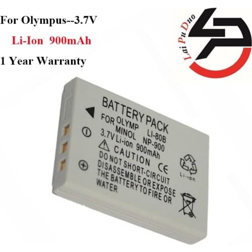 High Quality 900mAh New Replacement Battery For Olympus Li80B Li-80B NP-900 T100 X960 T-100 X-960 DC-5080 DC C500 DC E43