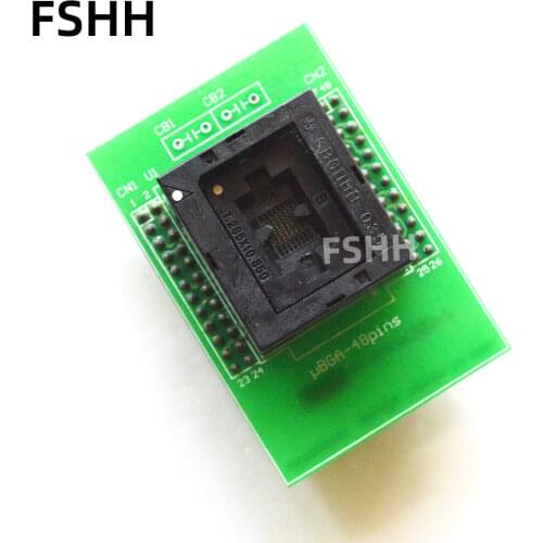 UBGA-48PINS Programmer Adapter BGA48-DIP48 CBGOOO-035 7.236x10.850 Adapter/IC SOCKET/IC Test Socket