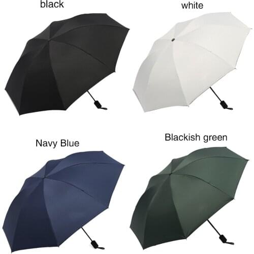 Black Adhesive Cloth 8 Bones Rainy Day Umbrella Courtyard Sunshade Umbrella Portable Outdoor Anti-UV Umbrella Travel