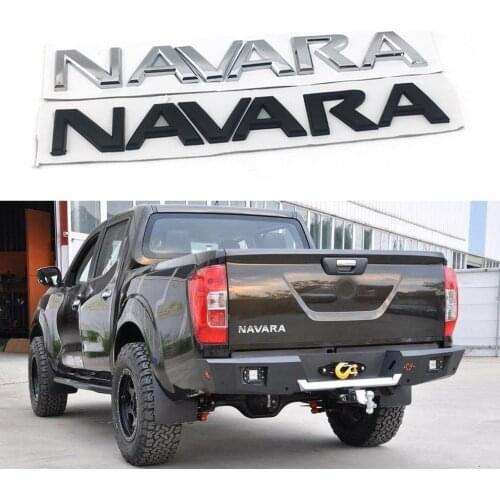 For Nissan Frontier Navara D40 Logo Emblems Rear Tail Back Sticker Letters Nameplate