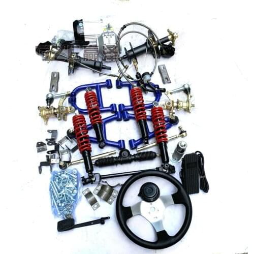 GO KART KARTING ATV UTV 48V/60V 500W/750W/1000W Motor Steering Gear Rack Wheel Pinion Tie Rod Front Swingarms Rear Axle