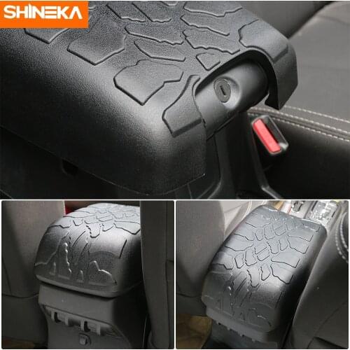 Interior For Jeep Wrangler JK 2012-2017 Tire Tread ArmPad Center Console Cover Armrest Cushion For Jeep Wrangler Unlimited Sport