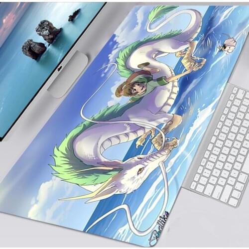Studio Ghibli Spirited Away Totoro Mousepad Gaming Accessories Mouse Mat XXL 90X30 Mouse Pad Gamer Tapis De Souris XXL Mausepad